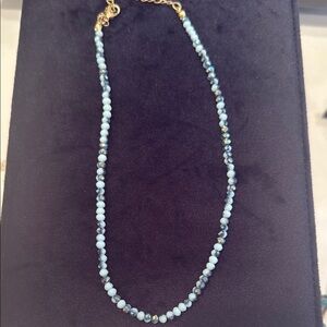Elegant Blue Beaded Necklace